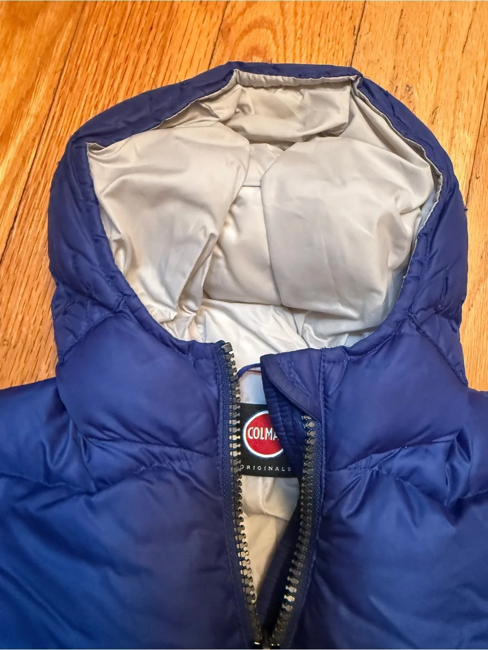 COLMAR Blue Puffer Onesie Cold Weather  Snow Suit with Footsies